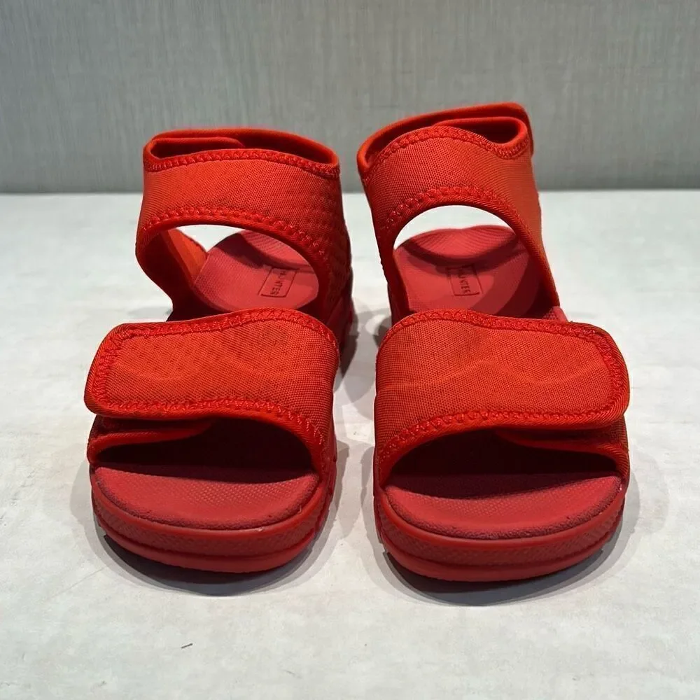 Hunter Wellies Outdoor Kids Red Sandals Water Shoes Sz Boys 13 Girls 1 EUR34 UK2